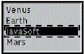 VenusEarthJava Software Mars ޤꥹȤ򼨤Java Software 򤵤Ƥ