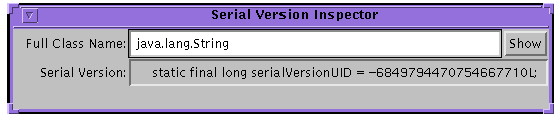 serialver、シリアルバージョンインスペクタプログラム